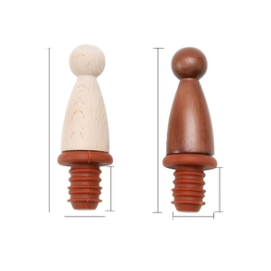 Tapón de Corcho para Vino con Logotipo Personalizado Natural, Tapón de Vino de Madera Suave de Lujo con Sellado al Vacío - Product Image 4