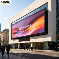 Panneau publicitaire LED couleur plein écran extérieur étanche IP66 D-King HDR10+ 6500cd Luminosité Garantie 3 ans pour centre commercial