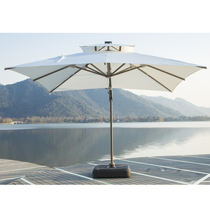 Support de <span class=keywords><strong>parasol</strong></span> moderne pour hôtel, terrasse extérieure, avec base en fer, polyester imperméable <span class=keywords><strong>3x4M</strong></span> - Product Image 1