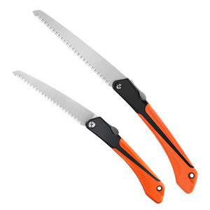 Hand <b>Saw</b> 20cm High Carbon Steel Folding <b>Saw</b> Orange Handle Garden Tree Pruning Tool - Product Image 2