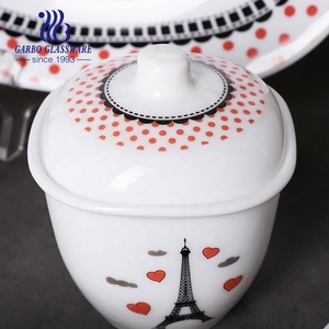 Bộ Dụng Cụ Ăn Tối Bằng Thủy Tinh Opal Chịu Nhiệt 58 Chiếc Chất Lượng Cao Dùng Cho Gia Đình Sử Dụng Nồi Súp Đĩa Tách Trà Kèm Đĩa Bộ Đồ Ăn - Product Image 4