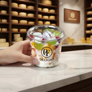 Bicchieri in PET Monouso a Parete Singola per Alimenti, Confezioni Blister, Diametro 117MM, 24oz, per Frutta/Gelato/Boba/Dessert - Product Image 4