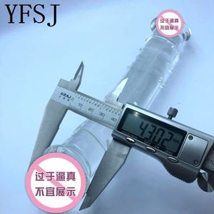 Giant tweekoppige grote glas <span class=keywords><strong>penis</strong></span> voor vrouwen - Product Image 4