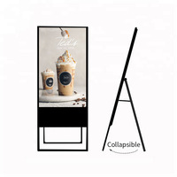 32 43 49 55 65 pulgadas pantalla LCD portátil plegable Android máquina de publicidad soporte de cartel Digital inteligente