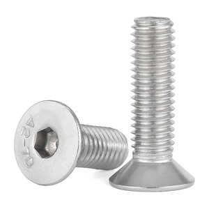 304 Stainless Steel Countersunk Head Socket Cap <b>Screws</b> M2 M3 M4 M5 M6 M8 M10 M12 <b>Flat</b> Head Bolts - Product Image 4
