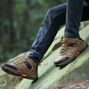 Scarponi <span class=keywords><strong>da</strong></span> <span class=keywords><strong>Trekking</strong></span> <span class=keywords><strong>da</strong></span> Uomo <span class=keywords><strong>con</strong></span> Punta in Acciaio Antiurto, <span class=keywords><strong>Tacco</strong></span> Medio, Isolanti, <span class=keywords><strong>con</strong></span> Suola Antiscivolo per Estate, Autunno e Inverno - Product Image 3