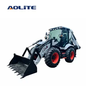 AOLITE BL105-25 backhoe loader bakchoe 4x4 mini bucket loader dengan backhoe