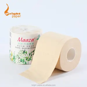 Eco-friendly 3ply Unbleached Toilet Paper Hand Towel Roll Jumbo Roll Towel Tissue