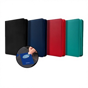 Porte-cartes en PU à texture diamant, album à 9 pochettes, sac à fermeture éclair pour cartes, porte-cartes <span class=keywords><strong>Pokemon</strong></span>, sac de rangement pour cartes de visite - Product Image 2