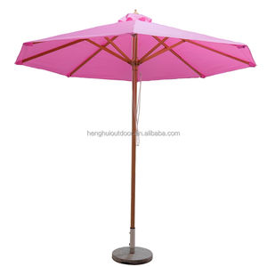 Sombrilla para patio al aire libre, sombrilla de columna media, Guardia de pie de jardín, sombrillas publicitarias redondas de 3 metros con flecos - Product Image 2