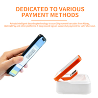 Lecteur de codes-barres QR T680B, scanner de codes-barres de bureau à détection automatique, boîte de lecture de codes de paiement mobile pour supermarchés et magasins de détail