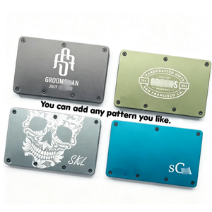 <strong>Men's</strong> Slim Minimalist Business <strong>Wallet</strong> with <strong>RFID</strong> Blocking Front Pocket and Money Clip Metal Design - Product Image 1