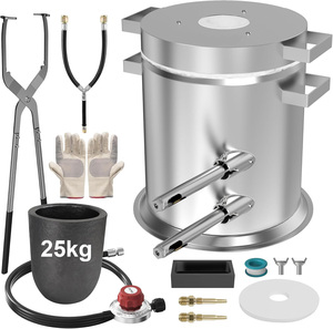 Kit <span class=keywords><strong>de</strong></span> Horno <span class=keywords><strong>de</strong></span> Fusión <span class=keywords><strong>de</strong></span> Propano <span class=keywords><strong>de</strong></span> 25 <span class=keywords><strong>KG</strong></span> para Fundir Chatarra Metálica, Reciclar <span class=keywords><strong>Oro</strong></span>, Cobre y Aluminio, Máquinas <span class=keywords><strong>de</strong></span> Fundición - Product Image 1
