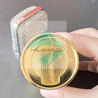 Grille de tête de boule de microphone finie colorée pour micro SM58 couverture de maille en métal à armure toile tissée coupée soudée et pliée