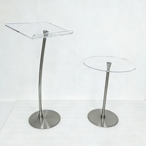 Podio de Acrílico Directo de Fábrica |   <span class=keywords><strong>Atril</strong></span> Combinado de PMMA y Metal |   Soporte de Presentación Resistente para Conferencias y Aulas - Product Image 1