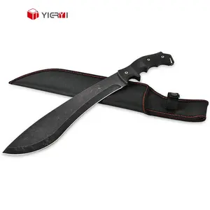 Carbon Steel Tactical Hunting Knife With Sheath Multi-Purpose Survival Camping And Outdoor Jungle Bowie Knife
