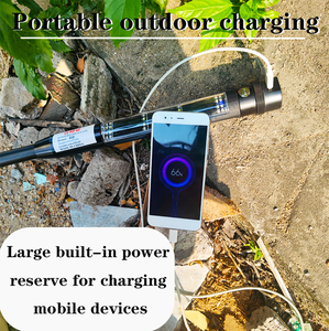 Bâton de randonnée multifonctionnel avec panneau solaire intégré, batterie portable 5600mAh, étanche IP65, <span class=keywords><strong>chargeur</strong></span> de téléphone portable <span class=keywords><strong>d</strong></span>'urgence pour la randonnée - Product Image 2