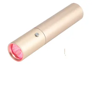 Kinreen 470nm 630nm 660nm 850nm 940nm Blue And Red Led Light Therapy Torch For Portable Aluminum Red Light Therapy Torch