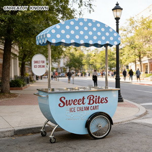 Carrito de Helados Móvil Personalizado para Festivales Callejeros, Parques, Playas, Negocios y Alquiler - Product Image 2