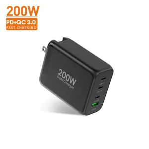 Sıcak ürünler en iyi 20 Usb şarj aleti duvara monte 60w 100w Pd3.0 Qc 4-port Usb c duvar dell şarj cihazı