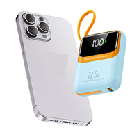 Nouvelle Batterie Externe Portable Haute Capacité 2024 (100000mAh/20000mAh) 22.5W Noire avec Technologie GaN et Support de Charge Sans Fil (CN;GUA)