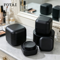 Bocaux carrés uniques en PP de 20g, 30g, 50g avec couvercles, pots vides en plastique à double paroi pour soins de la peau, gel, colle, UV, lotion, crème