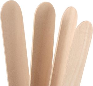 50 pz/lotto di cera <span class=keywords><strong>ceretta</strong></span> in legno spatola abbassalingua usa e getta bastoncini di bambù 6 pollici bastone di cera di bellezza strumento di salute - Product Image 5