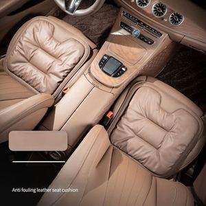 Cojín para Asiento de Coche, Antisuciedad, de Cuero de Alta Gama, Juego de Tres Piezas para la Parte Trasera, Alta Termoestabilidad, Cómodo, Suave, Universal - Product Image 3