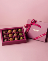 Boîte cadeau de luxe pour desserts sucrés en gros avec séparateurs en papier, boîtes personnalisées pour chocolats et Brigadeiros