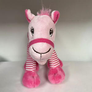 7349 Adorabile Peluche Cammello Rosa con Grandi Occhi, Giocattolo Imbottito, Regalo di Compleanno e Capodanno per Bambine, Cammello di Peluche in Piedi - Product Image 2
