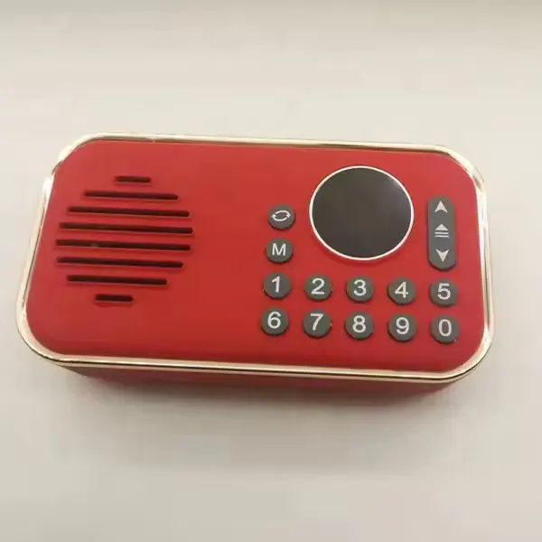 Speaker Bluetooth nirkabel Mini 2024 HG, Speaker Bluetooth luar ruangan portabel dengan Radio