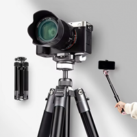 Tripod Ponsel Multifungsi yang Dapat Disesuaikan, Ringan, Portabel, Penyangga Kamera Digital dan Ponsel, Tripod Meja