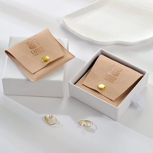 Proveedor de Fábrica: Bolsas de Terciopelo para Joyería de 8*8cm, Bolsa de Microfibra y Gamuza con Botón para Regalo - Product Image 2