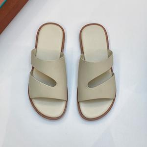 Sandalias Romanas Europeas para Hombre, de Cuero Genuino, Transpirables, con Diseño Sólido, Estilo Slip-On, Talla Grande, Novedad Verano 2025 - Product Image 2