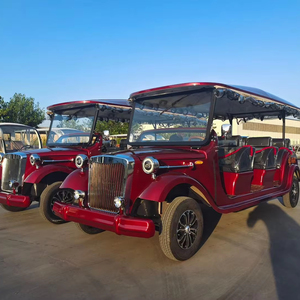 Voiturette électrique classique rétro pour touristes, avec batterie au plomb et 4 à 17 places, pour le transport dans les hôtels, les complexes hôteliers et les zones touristiques - Product Image 1