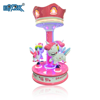 Mini manèges à pièces à 3 joueurs jeu d'intérieur petit carrousel Kiddie Ride jeux d'arcade