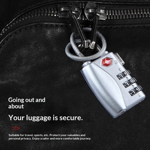 Candado de Seguridad con Cable de Acero Antirrobo, Autorizado y Original, TSA719, para Viajes, con Combinación de 3 Dígitos - Product Image 4