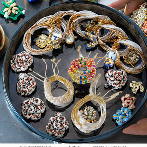 Wholesale Christian Vintage Freshwater <b>Pearl</b> Colorful Heishi 18k Gold Plated Beads Charm <b>Bracelets</b> High Quality Handmade - Product Image 3