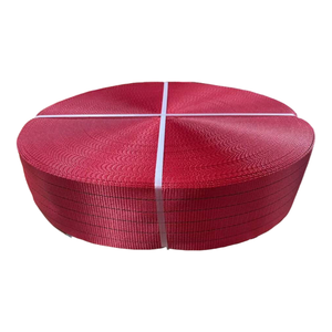 헤비 듀티 100% 폴리에스터 웨빙 슬링 12 톤 작업 하중 리프팅 슬링 블렛 플랫 - Product Image 1