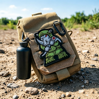 Patchs en caoutchouc PVC réfléchissants personnalisés, imperméables et durables, pour la randonnée en plein air, les équipements, les gilets et les sacs à dos