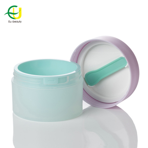 EU-Beauty Venta al por mayor <span class=keywords><strong>de</strong></span> doble pared 100g Coloful Pp Jar Color personalizado Cuidado <span class=keywords><strong>DE</strong></span> LA PIEL Crema Tarro con tapa interior - Product Image 1