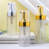 100ml 120ml 150ml 200ml 250ml Botol Plastik PET Amber Kustom dengan Pompa untuk Pembersih Wajah, Kemasan Kosmetik Plastik Kosong
