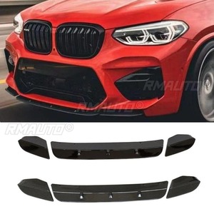 ลิ้นกันชนหน้ารถยนต์ สีดำเงา สำหรับตกแต่ง BMW X3M X4M F97 F98 ปี 2019-2021 อุปกรณ์ตกแต่งรถยนต์ - Product Image 1