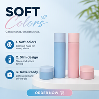 Bouteille en verre à pompe de 30 ml (1 oz) de couleur bleu violet pour lotion, fond de teint liquide ou produits capillaires – Vente en gros