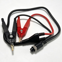 Cable de prueba Kelvin para medición de resistencia interna de baterías, con clip M12 de 4 pines, para baterías 18650, para medir voltaje y resistencia.