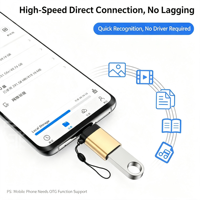 Aluminum Alloy Type C OTG USB-C Converter USB C to USB 3.0 Adapter for Notebook Mobile Phones Adapters & Connectors
