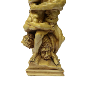 Escultura de Resina Vintage de Hércules Luchando con Diomedes, 11.5 Pulgadas de Alto - Product Image 4