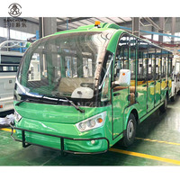 Bus et voiture de tourisme électriques à batterie Navette fermée 14 places pour hôpital/zoo/mini bus de nuit