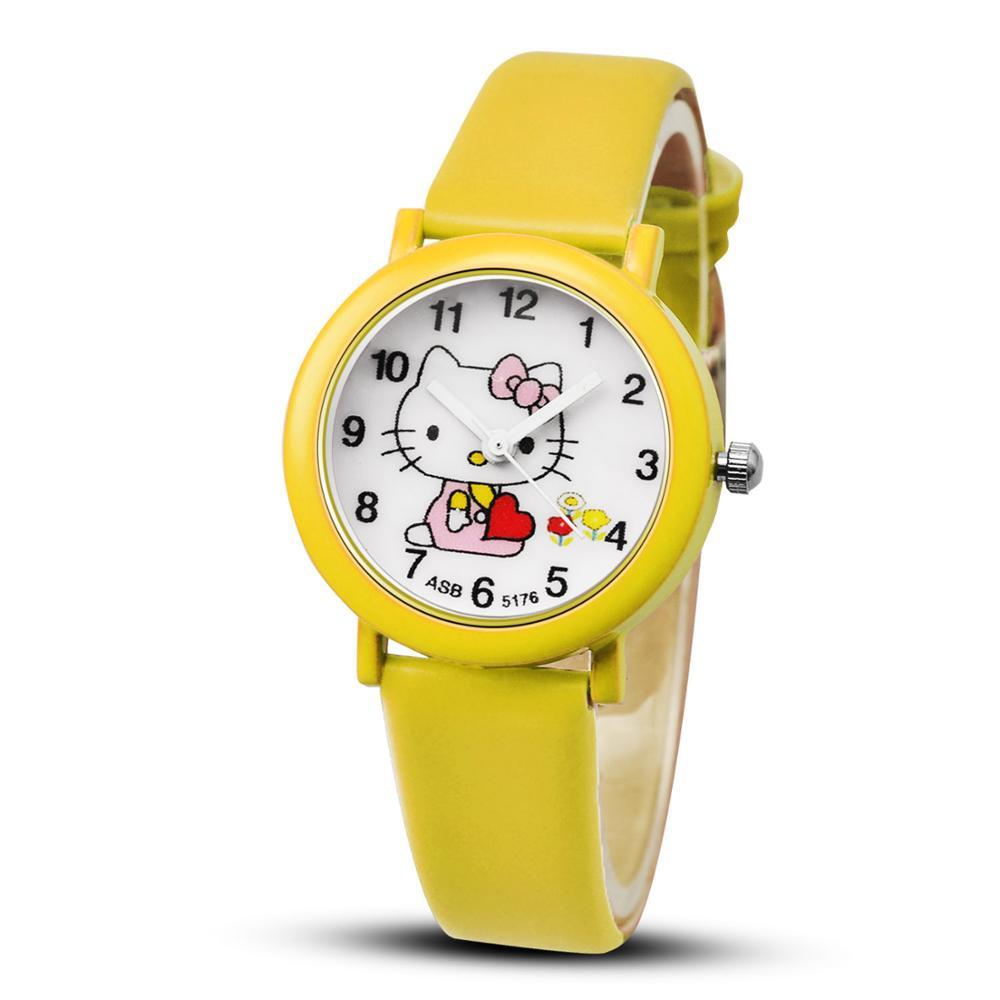 Hello Kitty キッズ腕時計 アナログ クォーツ アロイガラス シリコン