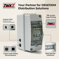 Kotak Distribusi Rel Terbuka HT-2 Tingkat Perlindungan Tinggi IP65 untuk Luar Ruangan, Peralatan Distribusi Daya, Produk Terlaris dari Produsen ZWKT